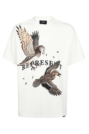 리프리젠트 남성 티셔츠 Represent MT4032 BIRDS OF PREY T shirt   White NB24