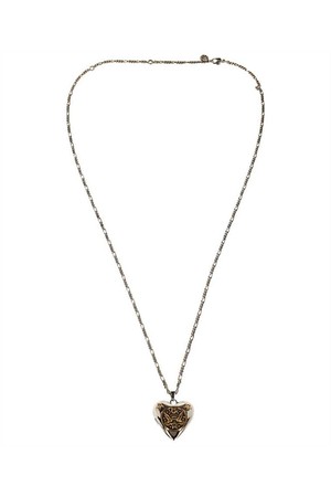 알렉산더 맥퀸 여성 목걸이 Alexander McQueen 640268 J160Z HEART PENDANT Necklace   Silver NB24