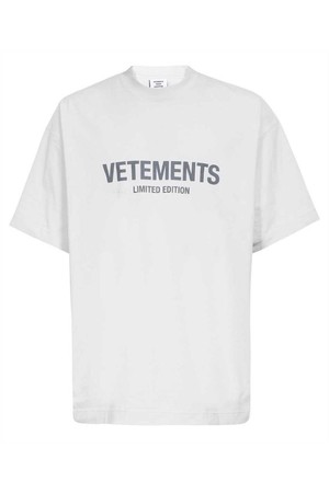 베트멍 남성 티셔츠 Vetements UE63TR700X LOGO LIMITED EDITION T shirt   White NB24