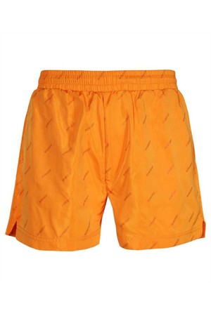 리프리젠트 남성 수영복 Represent M11001 237 ALL OVER LOGO PRINT Swim shorts   Orange NB24