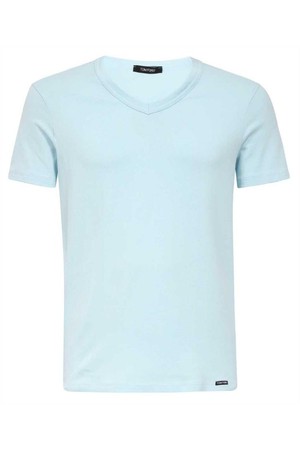 톰포드 남성 속옷 Tom Ford T4M091040 V NECK COTTON T shirt   Blue NB24