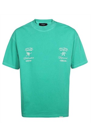 리프리젠트 남성 티셔츠 Represent MT4023 FALL FROM OLYMPUS T shirt   Green NB24