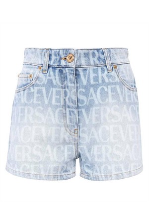 베르사체 여성 숏팬츠 Versace 1009174 1A06237 LOGO Shorts   Blue NB24