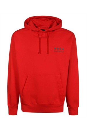 지방시 남성 맨투맨 후드 Givenchy BMJ0LA3YJ5 BOXY FIT Hoodie   Red NB24