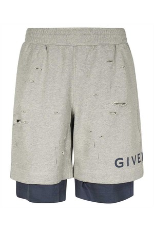 지방시 남성 숏팬츠 Givenchy BM51613YK1 BOARD FIT HOLE Shorts   Grey NB24