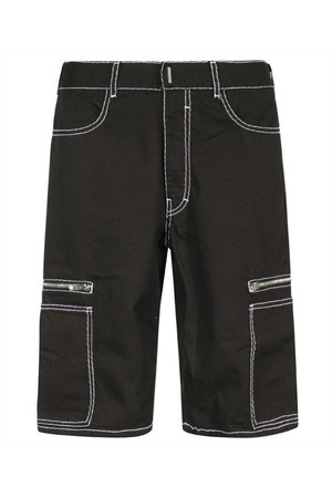 지방시 남성 숏팬츠 Givenchy BM517F5Y7Y LOOSE FIT CARGO POCKET AND ZIP Shorts   Black NB24