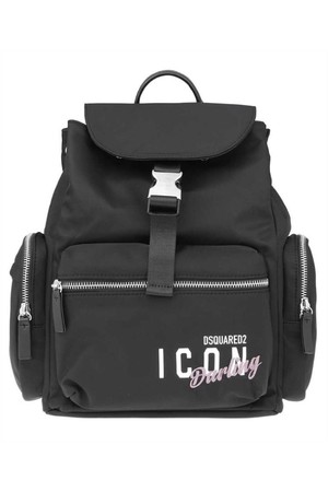 디스퀘어드2 여성 백팩 Dsquared2 BPW0031 11700001 ICON DARLING NYLON Backpack   Black NB24