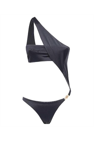 베르사체 여성 수영복 Versace 1010786 1A02262 MEDUSA 95 CUTOUT Swimsuit   Black NB24