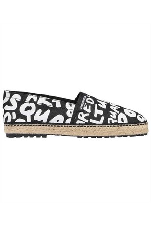 디스퀘어드2 남성 에스파드류 Dsquared2 ESM0017 10107279 POP 80S FLAT Espadrilles   Black NB24