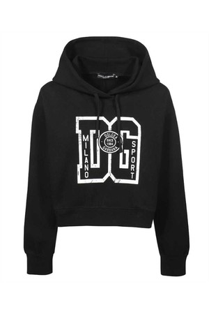 돌체앤가바나 여성 맨투맨 후드 Dolce   Gabbana F9K14T G7BEQ DG PRINT Hoodie   Black NB24