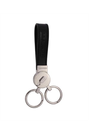 페라가모 남성 키링 Salvatore Ferragamo 661213 EMBOSSED Key holder   Black NB24