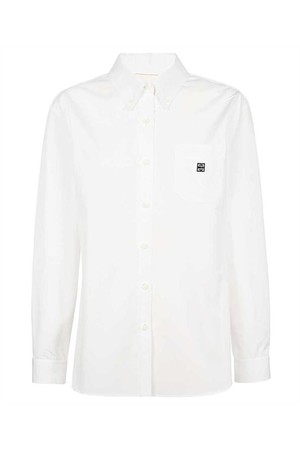 지방시 여성 셔츠 블라우스 Givenchy BW617X14M6 4G RIVET Shirt   White NB24