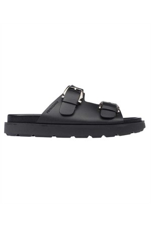 페라가모 여성 슬리퍼 Salvatore Ferragamo 01F664 TENA Slides   Black NB24