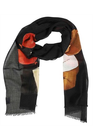 모스키노 여성 스카프 Moschino 3271 0M2980 LANA EXTRA FINE Scarf   Black NB24