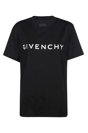 지방시 여성 티셔츠 Givenchy BW707Z3YAC ARCHETYPE IN COTTON T shirt   Black NB24