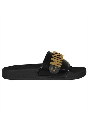 모스키노 여성 슬리퍼 Moschino MA28032G1GM11000 Slides   Black NB24