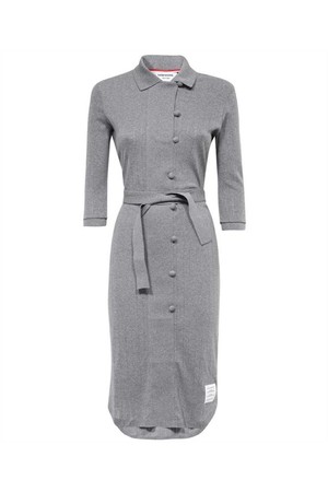 톰브라운 여성 원피스 Thom Browne FJD098A 08026 3 4 SLEEVE BELTED Dress   Grey NB24