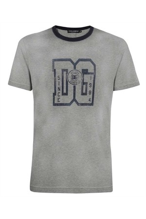 돌체앤가바나 남성 티셔츠 Dolce   Gabbana G8PE3T G7G1U COTTON WITH PRINT T shirt   Grey NB24