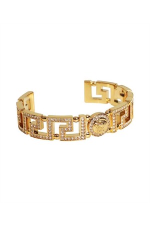 베르사체 여성 팔찌 Versace 1006569 1A00621 MEDUSA GRECA CUFF Bracelet   Gold NB24