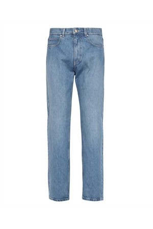 페라가모 남성 청바지 Salvatore Ferragamo 143483 FIVE POCKET WASHED DENIM Jeans   Blue NB24