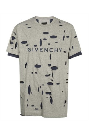 지방시 남성 티셔츠 Givenchy BM716N3YK1 OVERSIZED FIT T shirt   Grey NB24