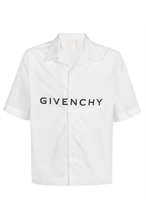 지방시 남성 셔츠 Givenchy BM60T51YC8 SS BOXY FIT Shirt   White NB24