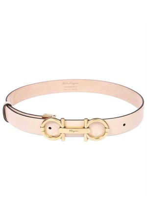 페라가모 여성 벨트 Salvatore Ferragamo 230059 ADJUSTABLE GANCINI Belt   Beige NB24