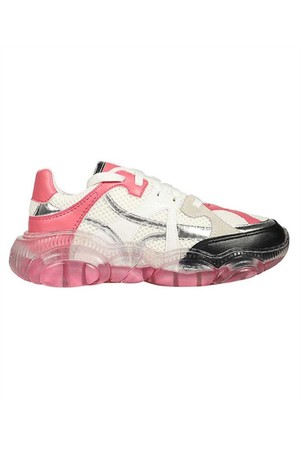 모스키노 여성 스니커즈 Moschino MA15283G1IMM410A TRANSPARENT SOLE MESH Sneakers   Pink NB24