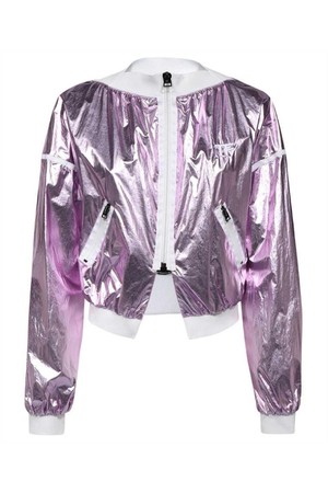 톰포드 여성 자켓 Tom Ford CS1204 FAX1037 LAMINATED TECHNICAL NYLON CROPPED TRACK Jacket   Pink NB24