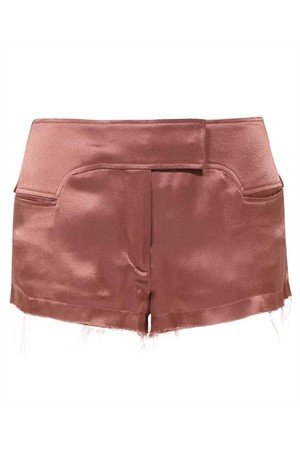 톰포드 여성 반바지 Tom Ford SH0034 FAX727 FLUID DOUBLE FACED SATIN WESTERN INSPIRED Shorts   Pink NB24