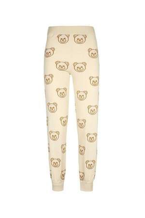 모스키노 여성 팬츠 Moschino A0383 5502 TEDDY BEAR PRINT TRACK Trousers   Beige NB24