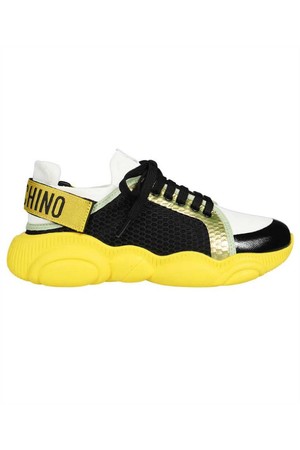 모스키노 남성 스니커즈 Moschino MB15353G1GG8300A LOGO TAPE TEDDY Sneakers   Yellow NB24