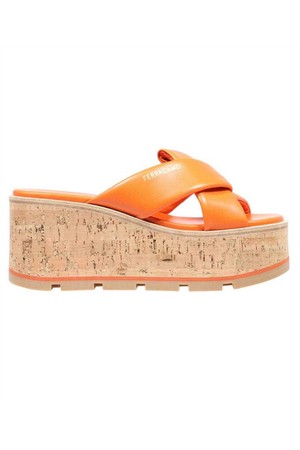 페라가모 여성 샌들 Salvatore Ferragamo 01H481 WEDGE Sandals   Orange NB24