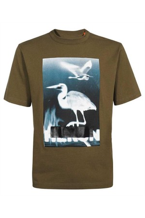 헤론프레스톤 남성 티셔츠 Heron Preston HMAA032S23JER002 CENSORED T shirt   Green NB24