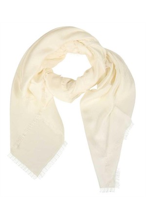 막스마라 여성 스카프 MAX MARA 2414541052600 JACQUARD KNIT SILK AND COTTON Scarf   White NB24