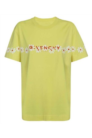 지방시 여성 티셔츠 Givenchy BW707Z3Z8U SHORT SLEEVE CLASSIC FIT T shirt   Yellow NB24