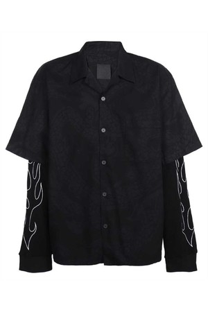 지방시 남성 셔츠 Givenchy BM60ZL1YEM CHINESE NEW YEAR Shirt   Black NB24