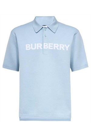 버버리 남성 폴로티 Burberry 8065571 LOGO PRINT Polo   Blue NB24