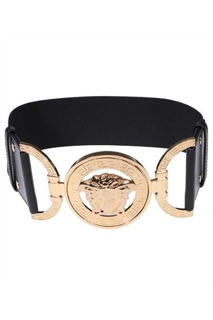 베르사체 여성 벨트 Versace 1010073 1A07131 MEDUSA 95 WIDE Belt   Black NB24