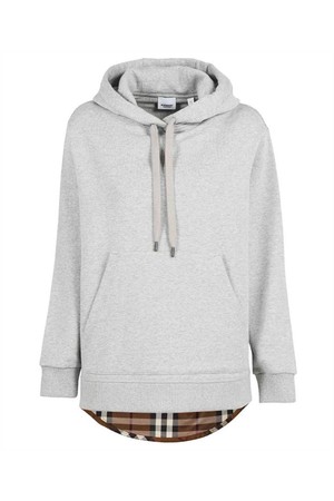 버버리 여성 맨투맨 후드 Burberry 8048924 BETTYCHKPNL Hoodie   Grey NB24