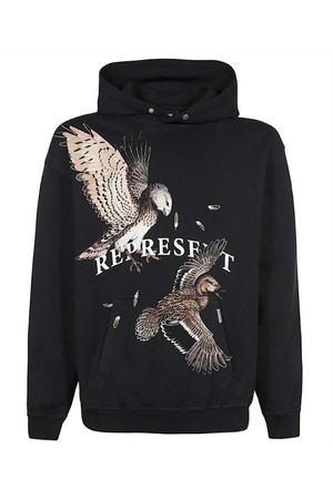 리프리젠트 남성 맨투맨 후드 Represent MH4031 BIRDS OF PREY Hoodie   Black NB24