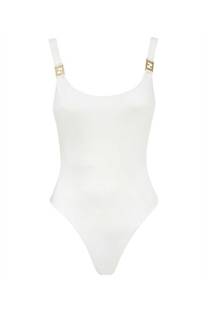 펜디 여성 수영복 Fendi FXBH59 AK7G ONE PIECE Swimsuit   White NB24