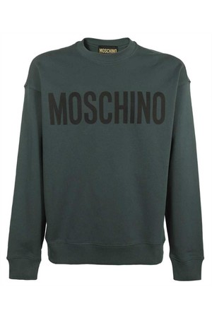 모스키노 남성 맨투맨 후드 Moschino A1701 2028 LOGO PRINT COTTON Sweatshirt   Green NB24