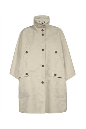 막스마라 여성 케이프 MAX MARA 2414731071600 SHORT IN WATER RESISTANT JACQUARD Cape   Beige NB24