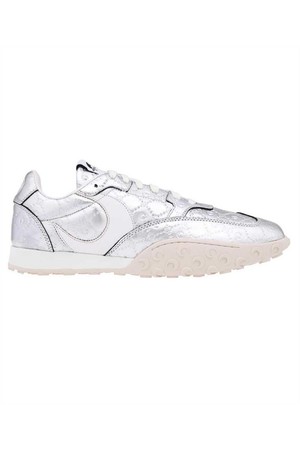 마린세르 남성 스니커즈 Marine Serre MFW007 CLEA0026 LAMINATED LEATHER Sneakers   Silver NB24