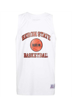 헤론프레스톤 남성 티셔츠 Heron Preston HMVO001S23JER001 23 BASKETBALL T shirt   White NB24