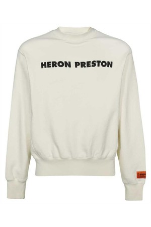 헤론프레스톤 남성 맨투맨 후드 Heron Preston HMBA020S23JER007 THIS IS NOT Sweatshirt   White NB24