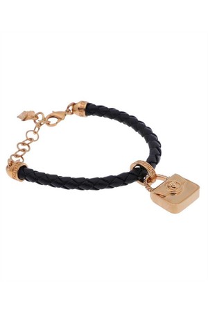 베르사체 여성 팔찌 Versace 1012749 1A00637 METAL LEATHER Bracelet   Black NB24