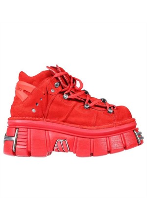 베트멍 남성 스니커즈 Vetements UE63BO100R VETEMENTS X NEWROCK PLATFORM Sneakers   Red NB24