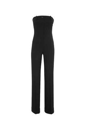 모스키노 여성 점프수트 Moschino A0439 5524 STRAPLESS STRAIGHT LEG Overall   Black NB24